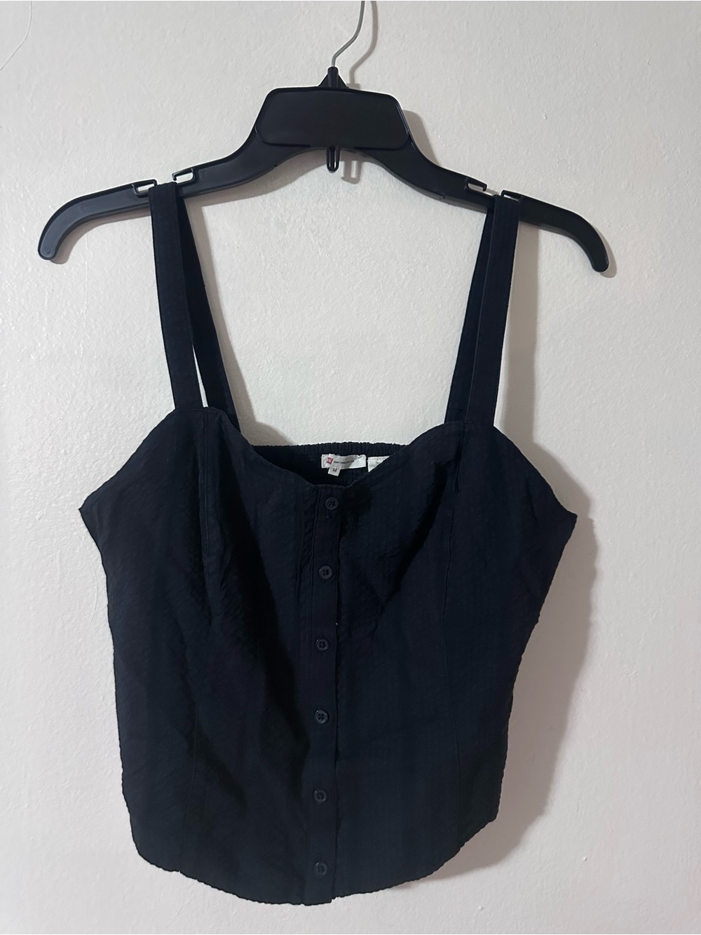 Levi's Black Button-Front Camisole